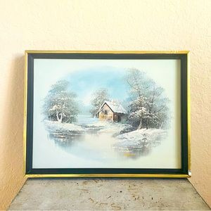 VTG 1970’s Drip Oil Painting